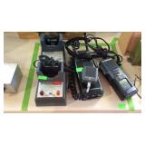 Motorola walkie-talkies one with microphone, also