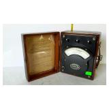 Weston Voltmeter, model 341 in wooden carry box