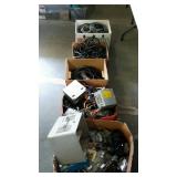 Electronics- five box lots of wire, cables, parts,