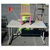 Group lot, includes work table, that we asides 48