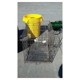 Medium size dog crate, measures 36 inches long,