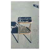 Metal folding kitchen stool