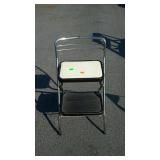 Metal folding kitchen stool
