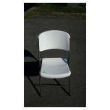 Plastic folding chair
