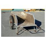 Look here guys large wooden lawn cart