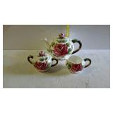 Tea set, Lefton China, made in Japan, teapot with