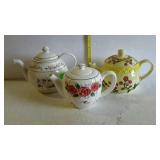 Teapots, floral teapot collection, MSE, Mary Ann