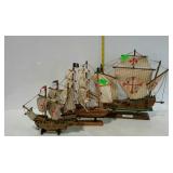 Trio of sailboat figures - Santa Maria, Grenada, &