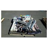 Skid lot, includes rolls of paper, boogie board