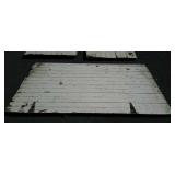 Old wooden barn door, measures 77 inches long, by