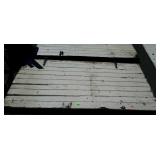 Old wooden barn door, measures 69 inches long, by