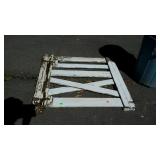 Wooden farm gate, does show some roughness