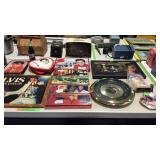 Collection of Elvis Presley Collectibles, clock,