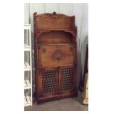 Lovely Drop front secretarial desk, old oak