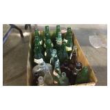 Bottles - box of 25 total bottles, mostly soda