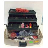 Plano tackle box with some fishing supplies