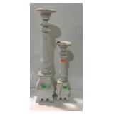 Home decor wooden pillar style candle holders -