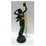 Statue, female poly resin, stands 19" tall, note