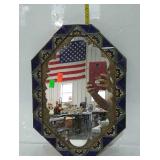 Metal and tile mirror,  Made in Mexico, 14 x 20