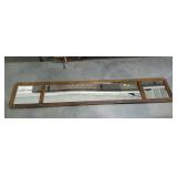 Triple wall mirror, 78 x 15. Center mirror has