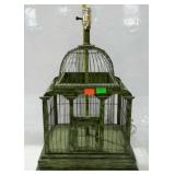 Birdcage lamp, 14 x 12 x 22