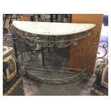 Marble top foyer wall table, having the nice