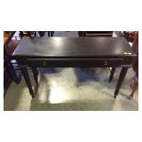 Foyer/Sofa Table, black in color having single