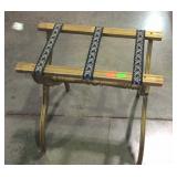 Luggage case folding stand, gold tone color