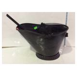 Coal/Ash Bucket with shovel, painted and ready