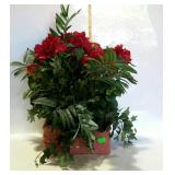 Home decor artificial floral plant with stereo
