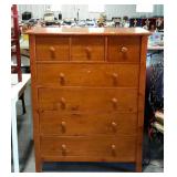 Chest of Drawers, modern pine tall chest with 3