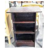Storage cabinet shelf, all wood having top usable