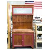 Country Craft step back cupboard, pine wood