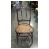 Cane seating side chair
