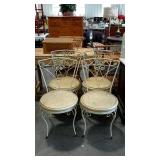 Look here set of 4 mid century side chairs,