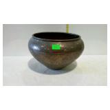 Home decor brass planter with etched designs