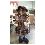 Halloween decor soft sculpture witch - 58" tall