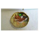 Limoge 10" wall plate with bird scene