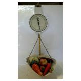 Home decor hanging produce scale with artificial