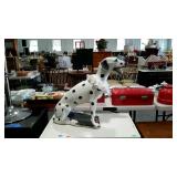 Dalmation statue with lacy cloth collar 19"