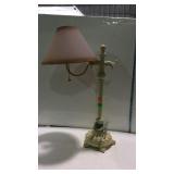Home decor table lamp with ombré shade