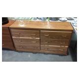 Six drawer dresser some wear on top 53x17x30