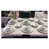 Bavaria china, "old Dresden rose" dinner set