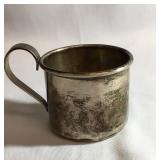 International sterling silver cup with handle