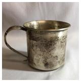 Gorham sterling marked cup with handle.  September