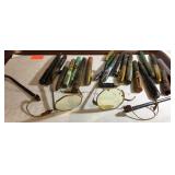 16 fountain pens, and 10k gold filled glass parts
