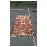 Indian style blanket does show damage and some