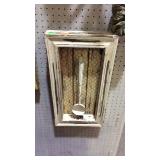Wall decor - Checker board heart shape with metal