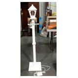 Coat tree with lantern style top, electric painted