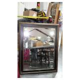 Home decor bevel edged wall mirror, framed with -